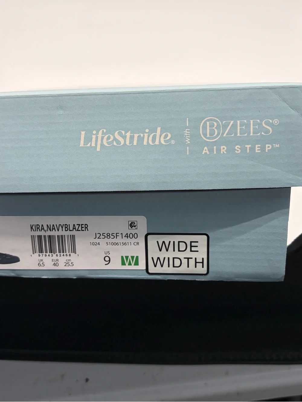 Life Stride Navy Grommet Accent Slip-On Flats